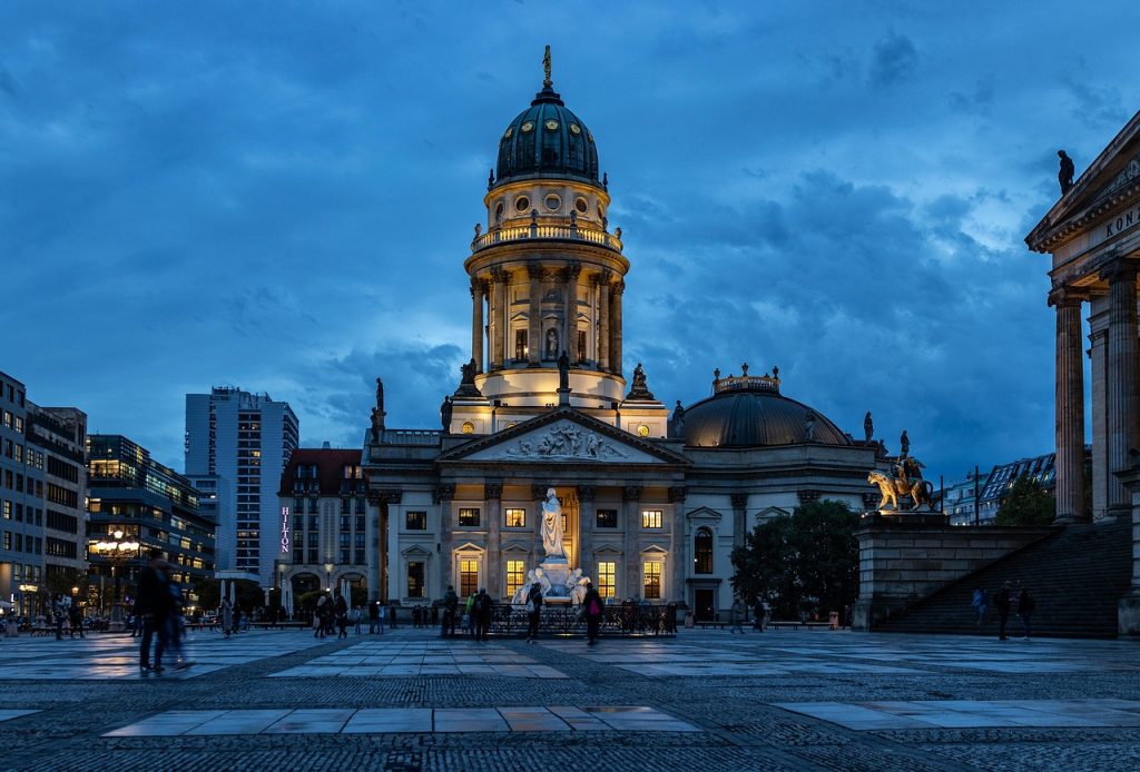 blue hour, berlin, berlin cathedral, heaven, building, evening sky, lighting, berlin, berlin, berlin, berlin, berlin